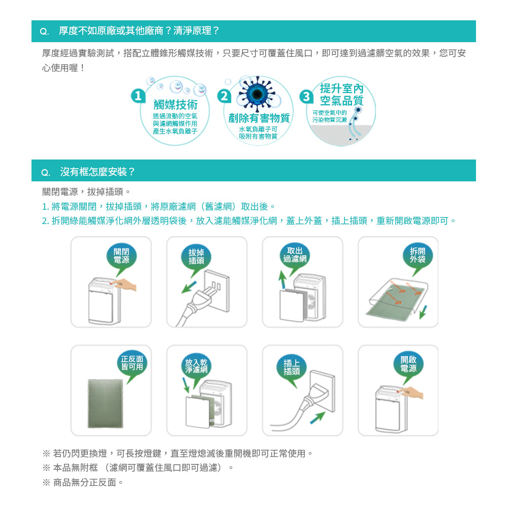 【Original Life 沅瑢】長效可水洗★ 空氣清淨機濾網 適用Blueair: Sense • Sense+  兩入組